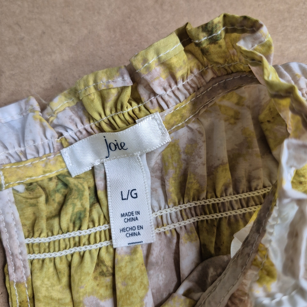 Joie Yellow and Cream Patterned Dress - Picture 6 of 7